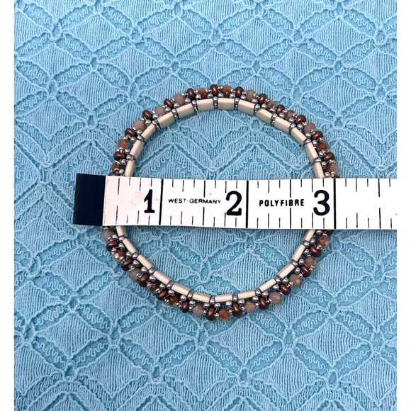 3 Bracelets - Beaded With Heart Charm, Wire wrapped gemstone, & Layerd‎ Beads. - Picture 8 of 9